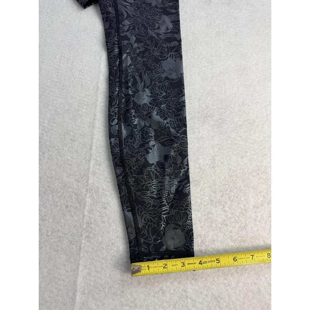 Lululemon Wunder Under High Rise Logo Flourish‎ Iridescent Leggings Women's 4